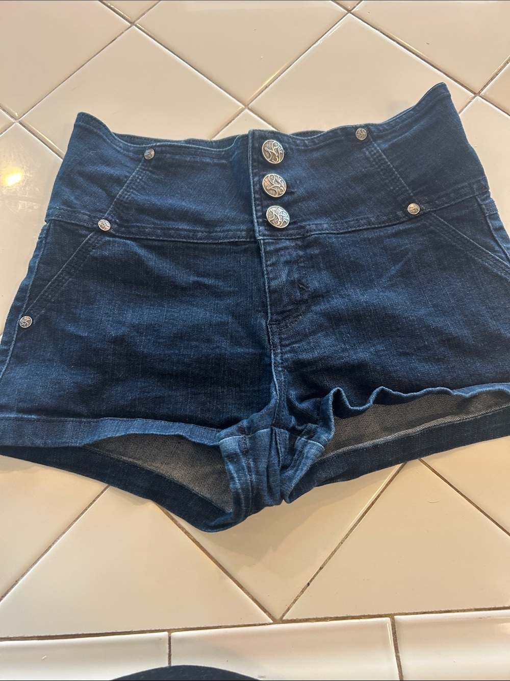 Woman’s denim shorts